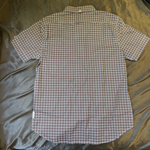 NWT NEW Ben Sherman Linen Shirt Mens Small Stretch Casual MSRP $89 Paisley Print - Picture 4 of 4